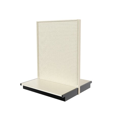 Lozier Gondola Double Sided Add-on, Platinum Off-White, 48W x 60H x 22D P462V-AD